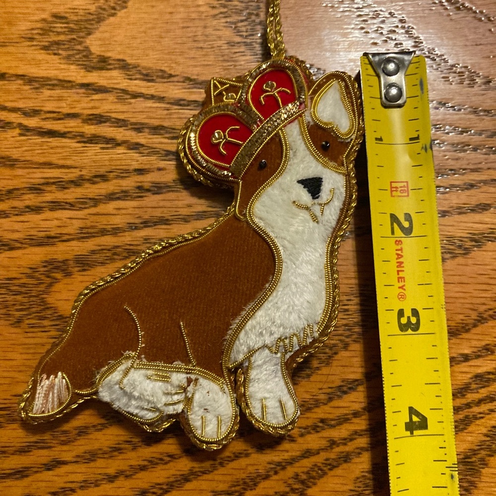 Corgi Royal Dog Ornament New